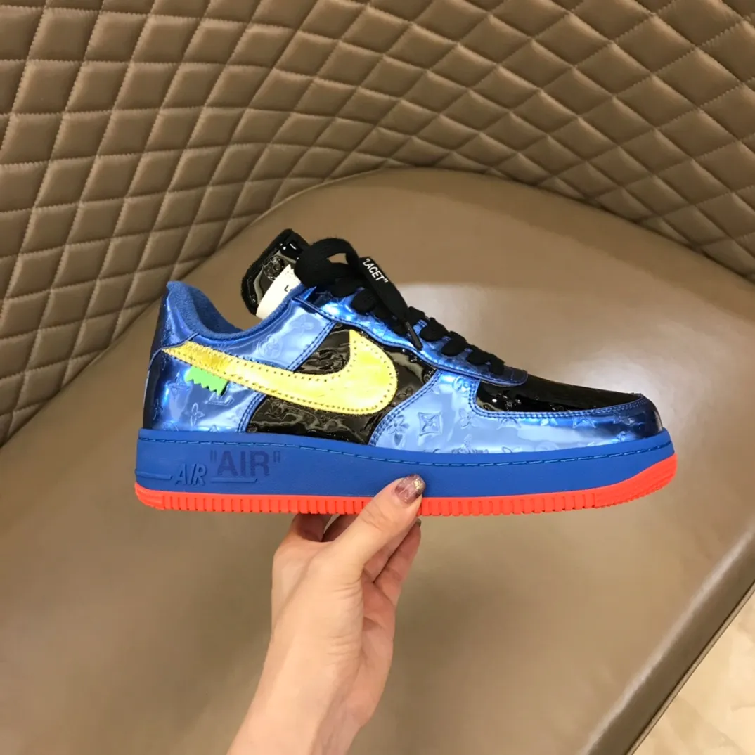 Men's shoes 💰p440 "*OUIS *UITTO*" x OFF-WHITE x Nike tripartite collaboration! Trendy and cool men's casual sports shoes with unrivaled color matching. The design idea basically continues the style of THE TEN. The Swoosh line and tongue label have a very familiar visual effect and are both fashionable and trendy! A must-have for fashionistas! The effect on your feet is absolutely stunning! (The original drawer packaging accessories are complete) Code number 38-45